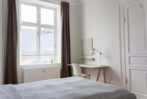 Interesting double bedroom near the Vesterport train station