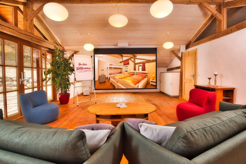 Ecologically renovated farmhouse in quiet forest edge location with forest playground