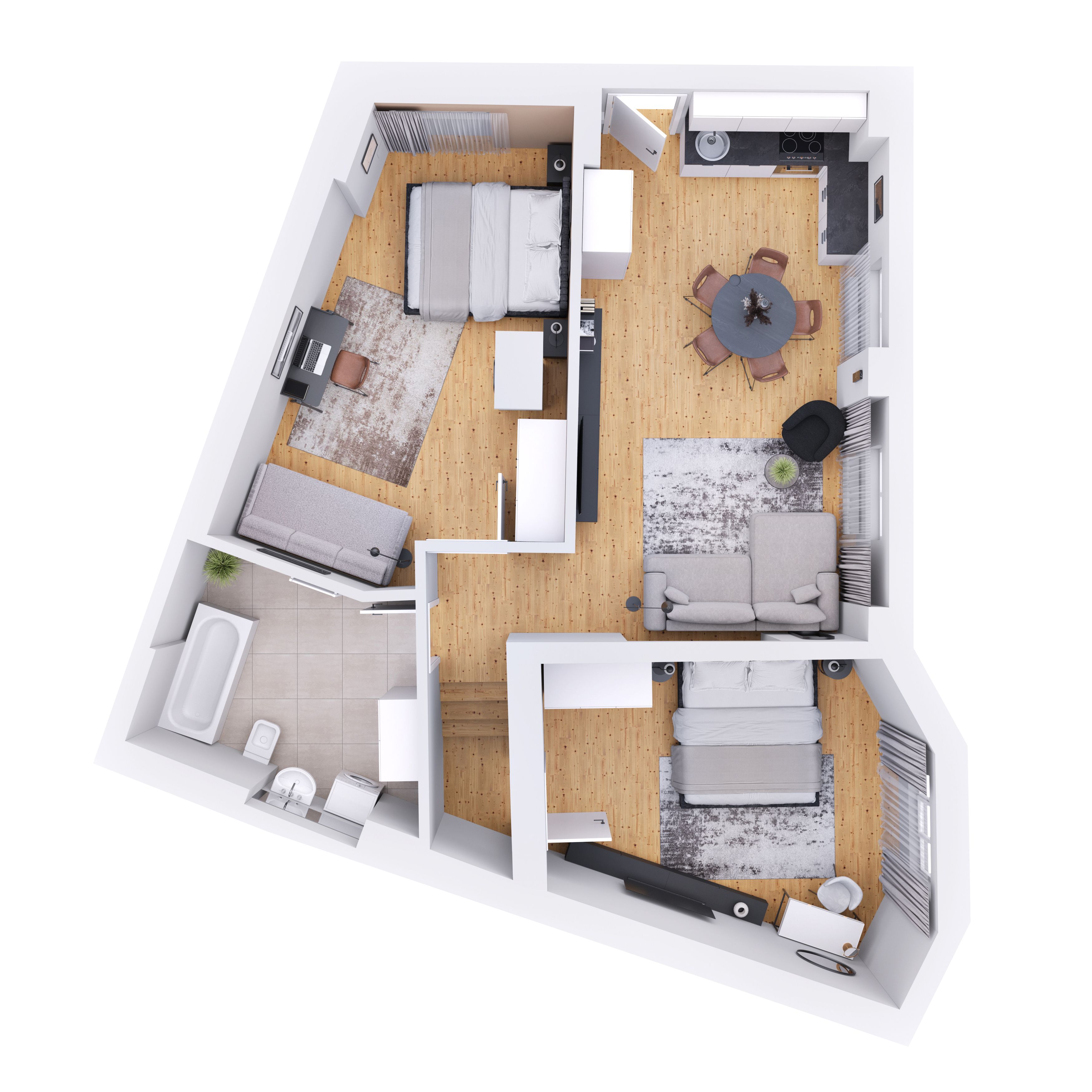 Brand New And Furnished 2-Bedroom In The Center Of Potsdam - 3