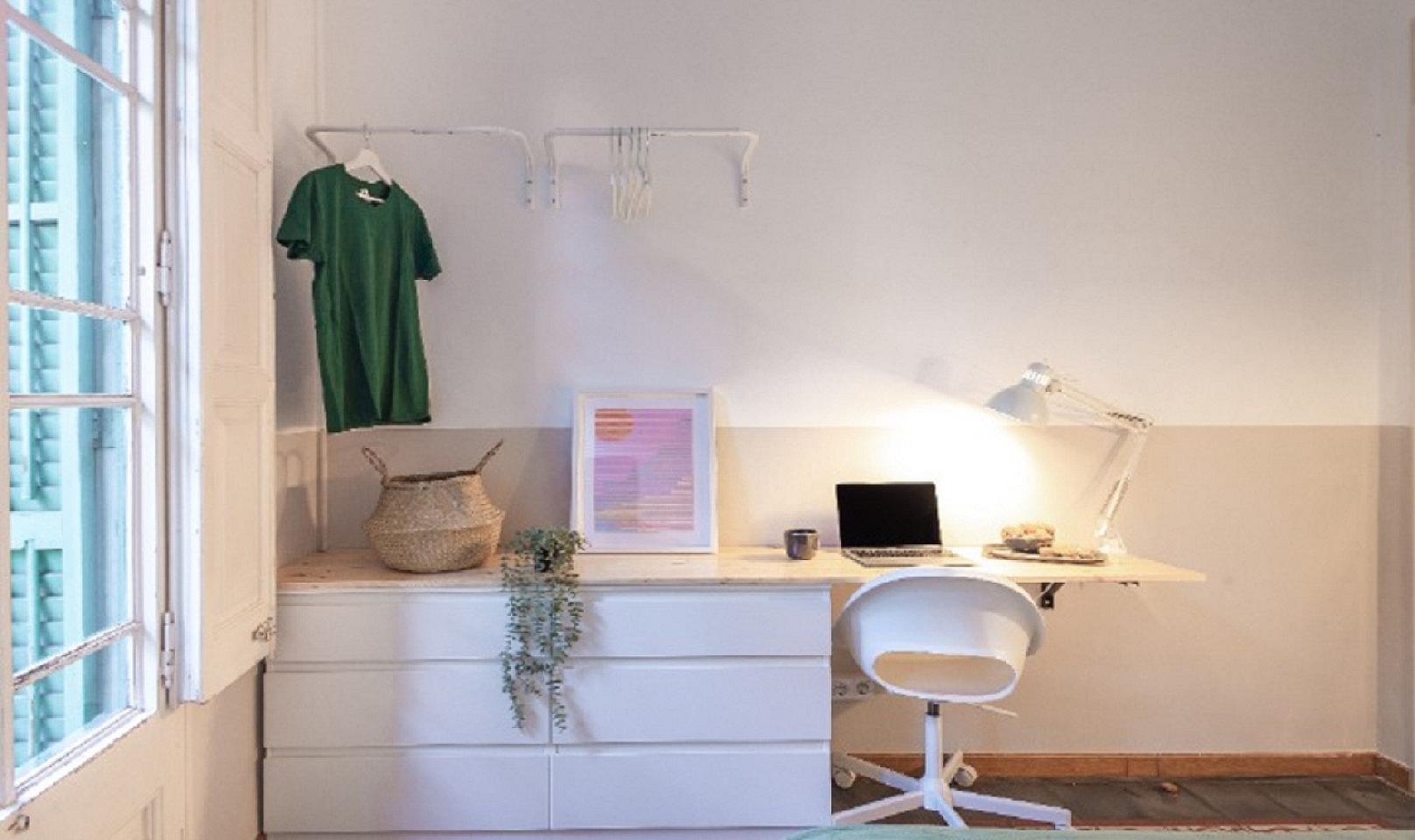  Spacious Double Room With Balcony  -  Modernist Coliving Retreat with Stylish Comfort in Authentic Sant Andreu  - Gallery -  10