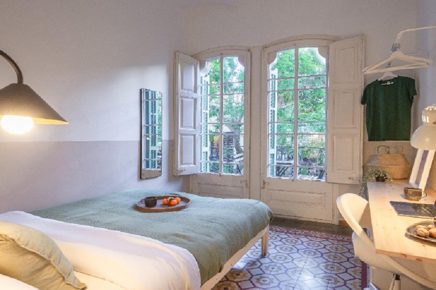  Spacious Double Room With Balcony  -  Modernist Coliving Retreat with Stylish Comfort in Authentic Sant Andreu  - Gallery -  18