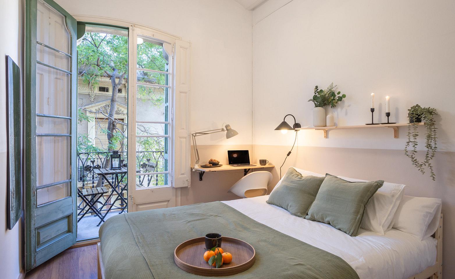  Spacious Double Room With Balcony 2  -  Modernist Coliving Retreat with Stylish Comfort in Authentic Sant Andreu  - Gallery -  9