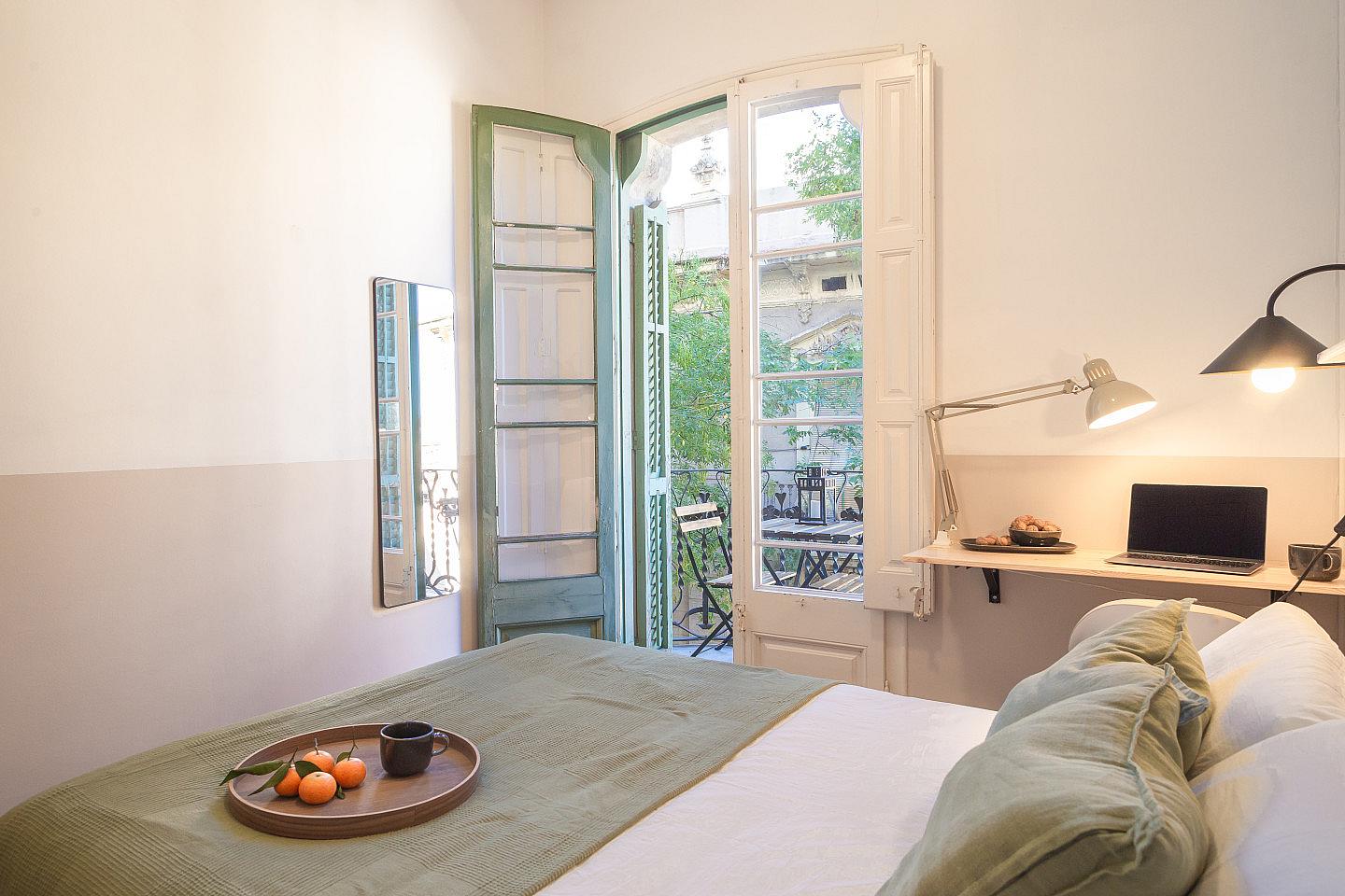  Spacious Double Room With Balcony 2  -  Modernist Coliving Retreat with Stylish Comfort in Authentic Sant Andreu  - Gallery -  8