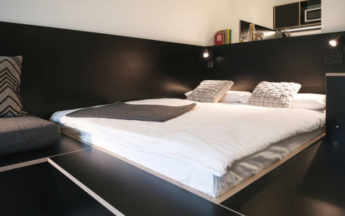 Fully-furnished design apartment, private kitchen, gym, laundry room in Düsseldorf Neuss - Gallery - 15