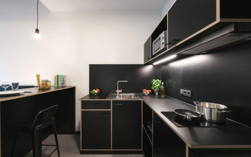 Fully-furnished design apartment, private kitchen, gym, laundry room in Düsseldorf Neuss - Gallery - 11