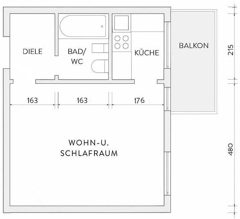 Fully Furnished And Newly Renovated 1-Room Flat (Neckarsulm-Obereisesheim) - 1