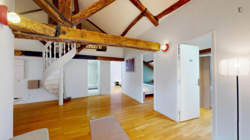 Welcoming double bedroom near Auber station