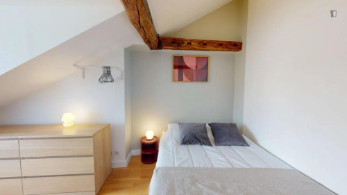Very nice double bedroom near Auber station