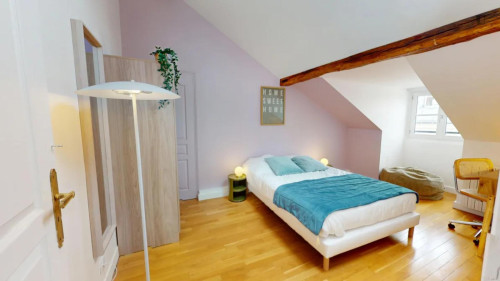 Pleasant double bedroom near Auber station