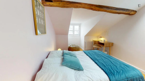 Pleasant double bedroom near Auber station