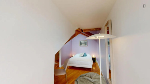 Lovely double bedroom near Auber station