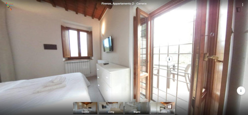 1-bedroom apartment, with outdoor area