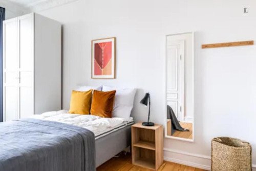 Shiny double bedroom in the Frederiksberg district