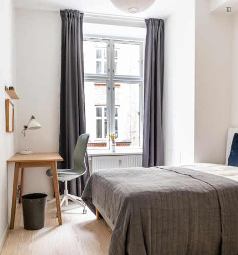 Appealing single bedroom in classy shared flat in Nørrebro