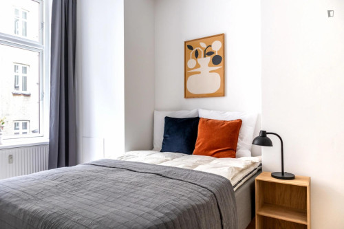 Appealing single bedroom in classy shared flat in Nørrebro