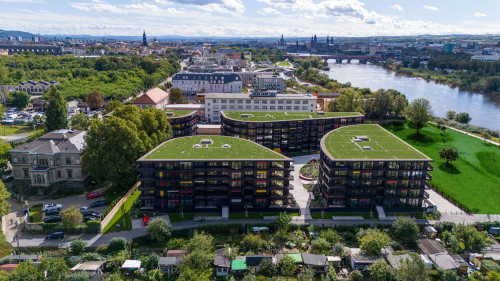 Modern furnished 2-room new-build flat with view of the Elbe - first occupancy