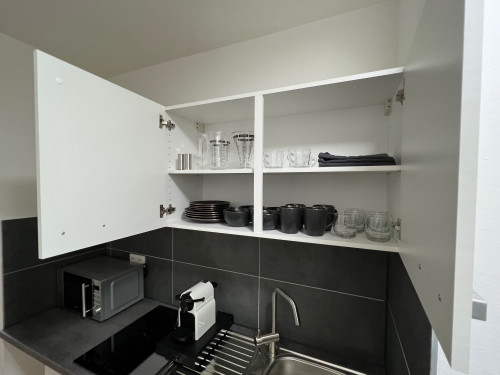 Modern Studio Apartment in Stein/Nuremberg - workspace, kitchen, WLAN, fully equipped, SELF-CHECKIN, ALL INCLUSIVE - Gallery - 7