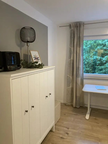 Freshly renovated and furnished 3-room flat with balcony and car parking space