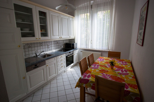 Quiet and charming apartment in central city location with southside view