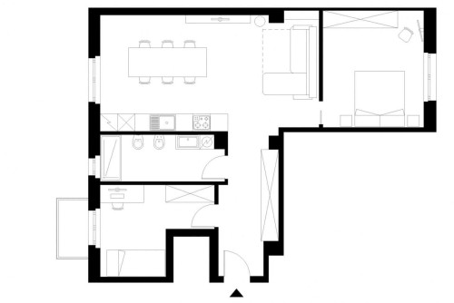 Trilocale in zona Viale Corsica