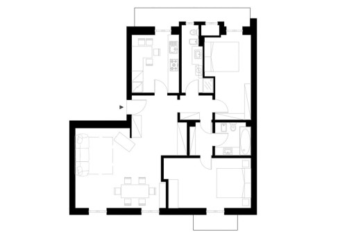 Ampio trilocale in zona Corso Indipendenza