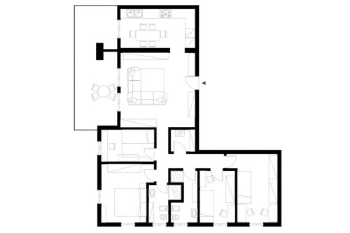 Spazioso plurilocale con terrazza in zona Forlanini