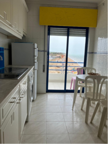 Welcoming 2 Bedroom Apartment with a balcony and Gaivota beach front