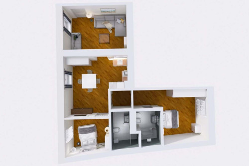 Accogliente trilocale in zona Porta Romana