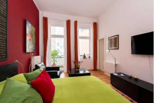 647 I Modern studio apartment with balcony in Mitte near the historic port
