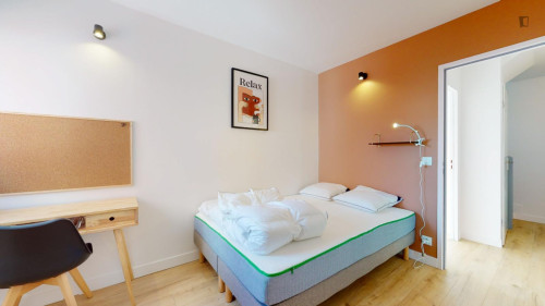 Pleasant double bedroom in Villejuif