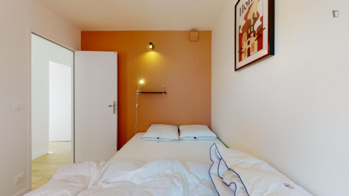 Bright double bedroom in Villejuif