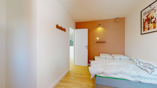 Bright double bedroom in Villejuif