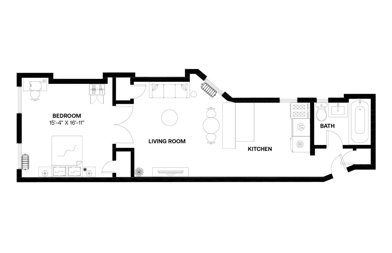  #564: East Village - 1 Bedroom (Queen)  -  #564: East Village  - Gallery -  6