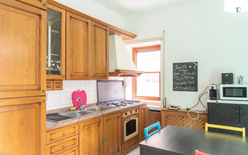 Pleasant single bedroom near the Trastevere train station