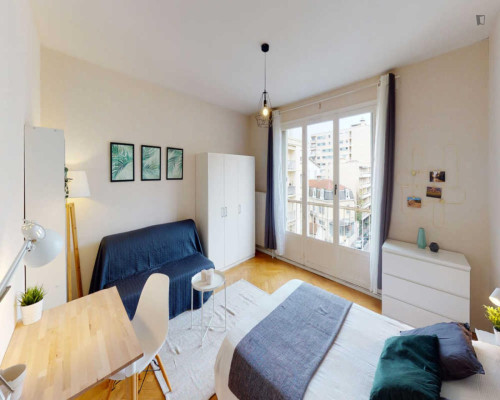 Pleasant double bedroom in the La Part-Dieu neighbourhood