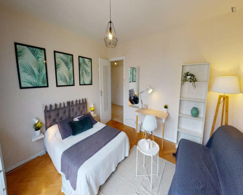 Pleasant double bedroom in the La Part-Dieu neighbourhood