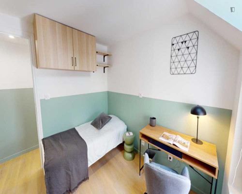 Beautiful single ensuite bedroom in the Grands Boulevards neighbourhood