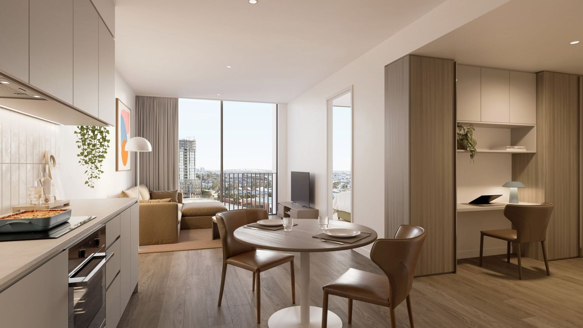  Studio Apartment Unfurnished  -  UniLodge The Archive - Residential Living Rooms And Apartments  - Gallery -  3