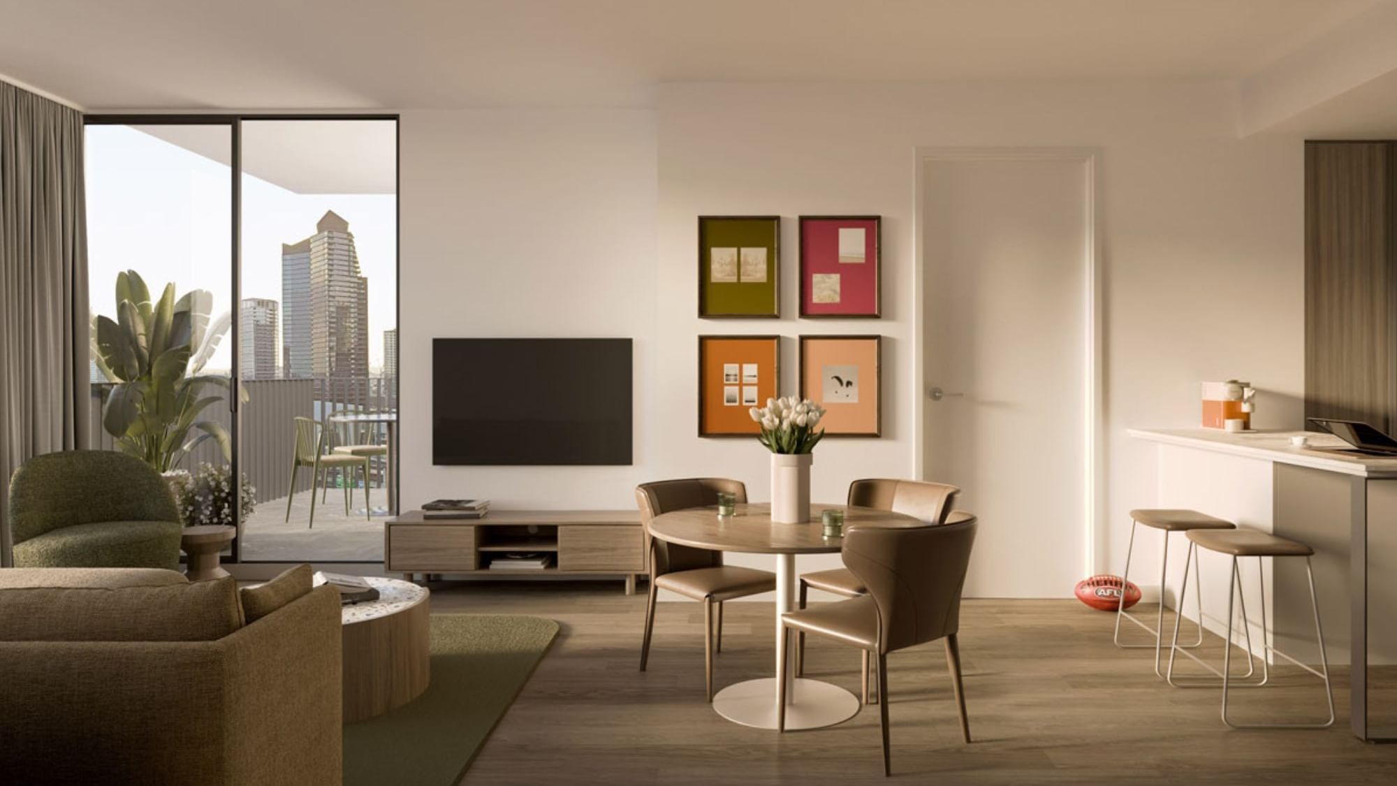 Two Bedroom Apartment Unfurnished  -  UniLodge The Archive - Residential Living Rooms And Apartments  - Gallery -  1