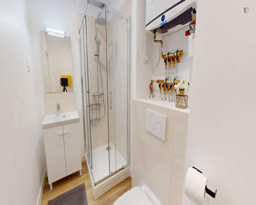 Comfy double ensuite bedroom in Hôpital-Saint-Louis