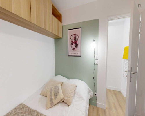 Comfy double ensuite bedroom in Hôpital-Saint-Louis