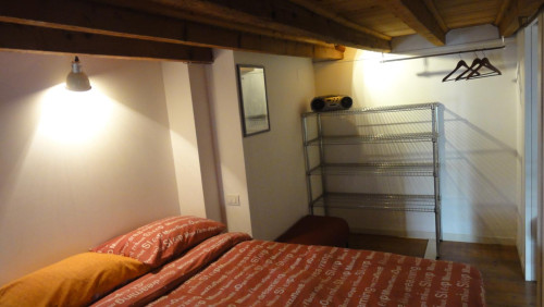 Characteristic loft apartment in a 1900s building in the garibaldi-brera area