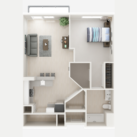 1B - Furnished  -  The Edge | Student Housing  - Gallery -  1