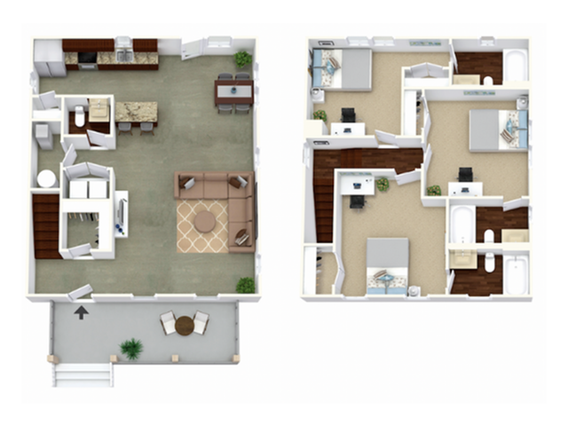  3BR Camden - The Farm  -  The District at Clemson | Student Housing  - Gallery -  2