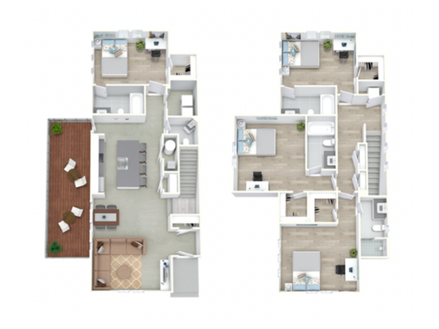  4BR The Brick House - The Estate  -  The District at Clemson | Student Housing  - Gallery -  1