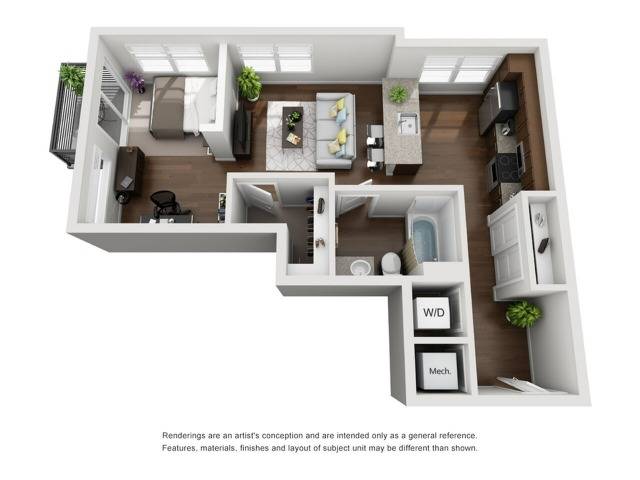  S1 | Studio  -  Lookout on Cragmor | Student Housing  - Gallery -  1