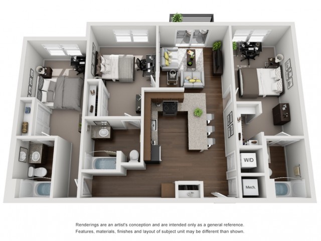  C1 | 3 Bedroom  -  Lookout on Cragmor | Student Housing  - Gallery -  1