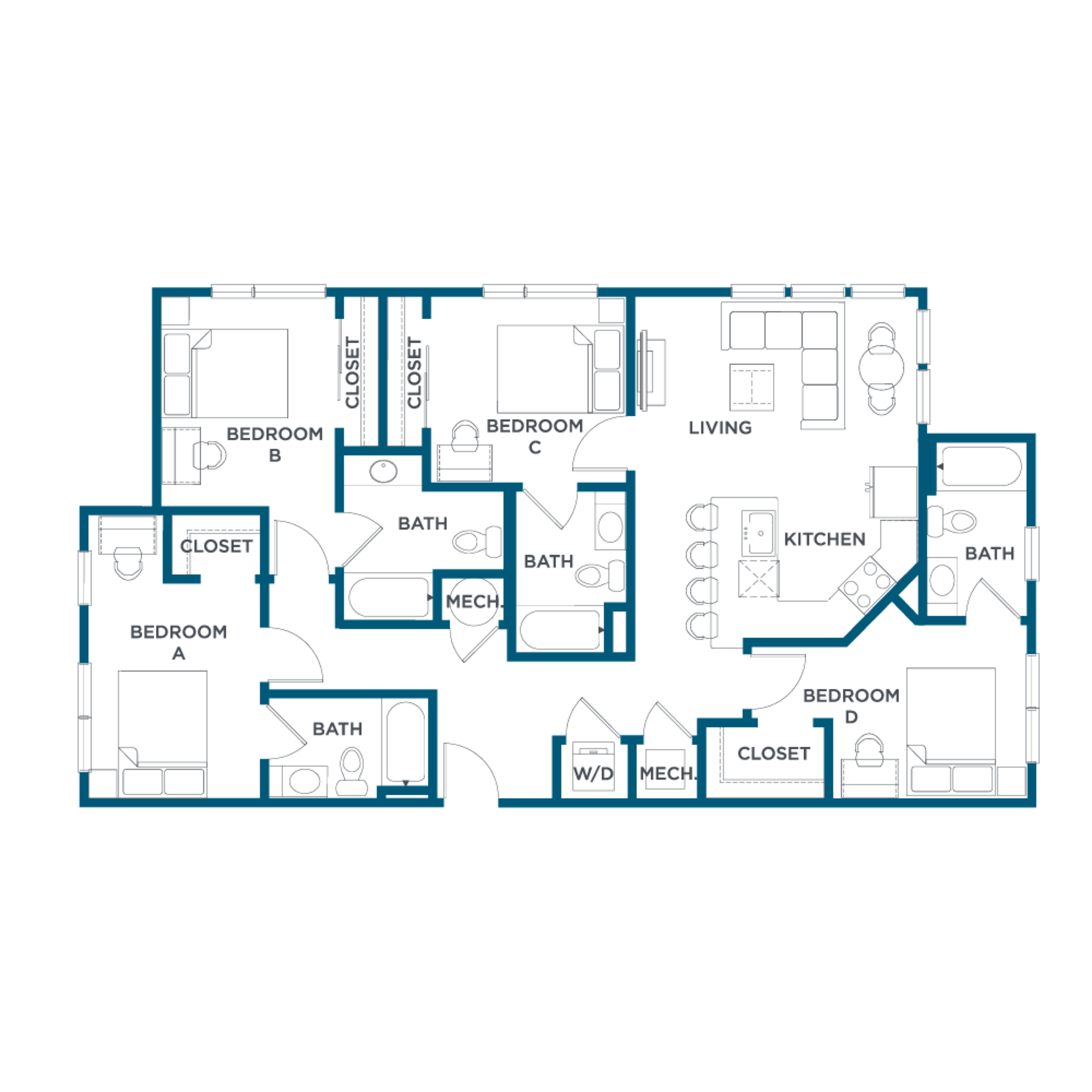  D1-2  -  The Hudson | Student Housing  - Gallery -  1