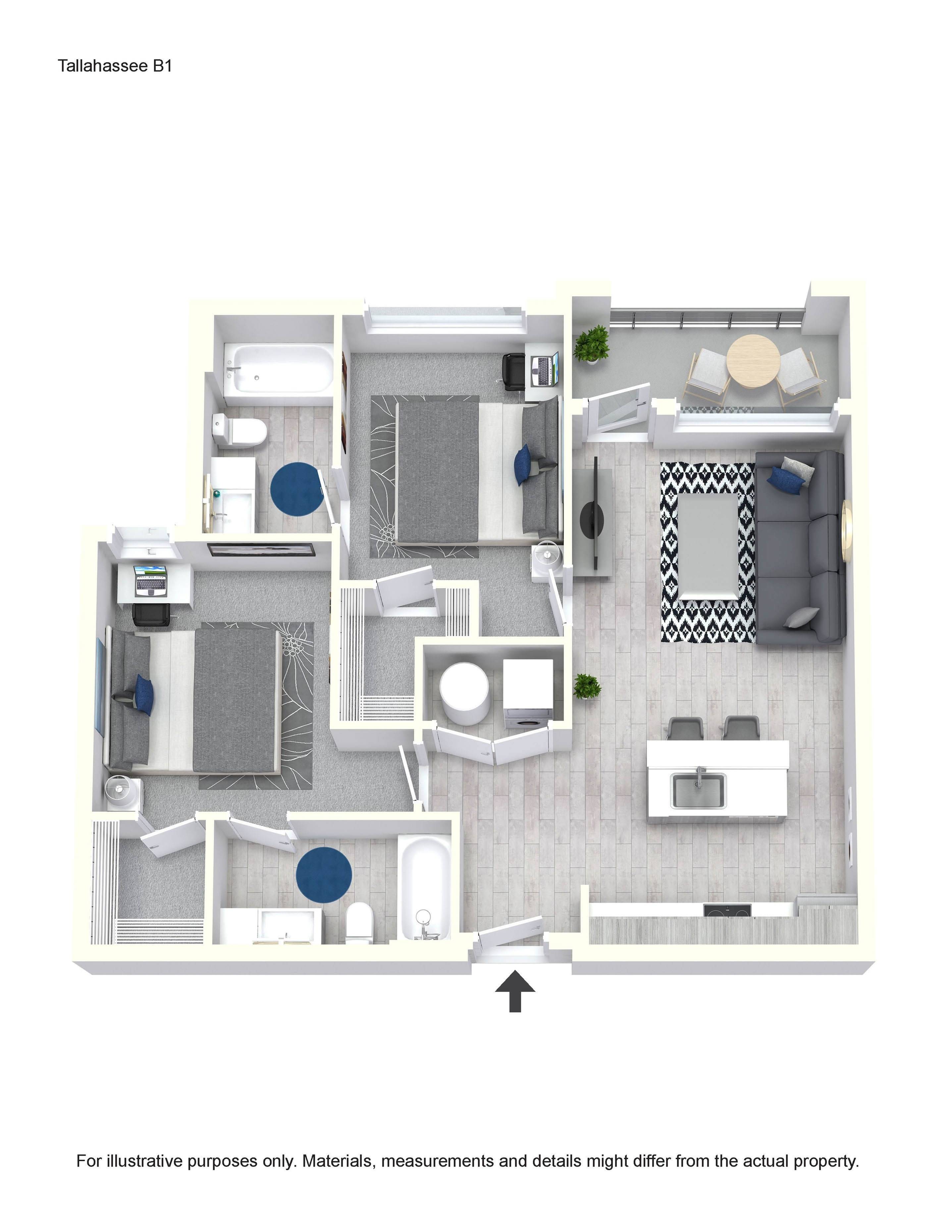  B1  -  The Locale Tallahassee | Student Housing  - Gallery -  1