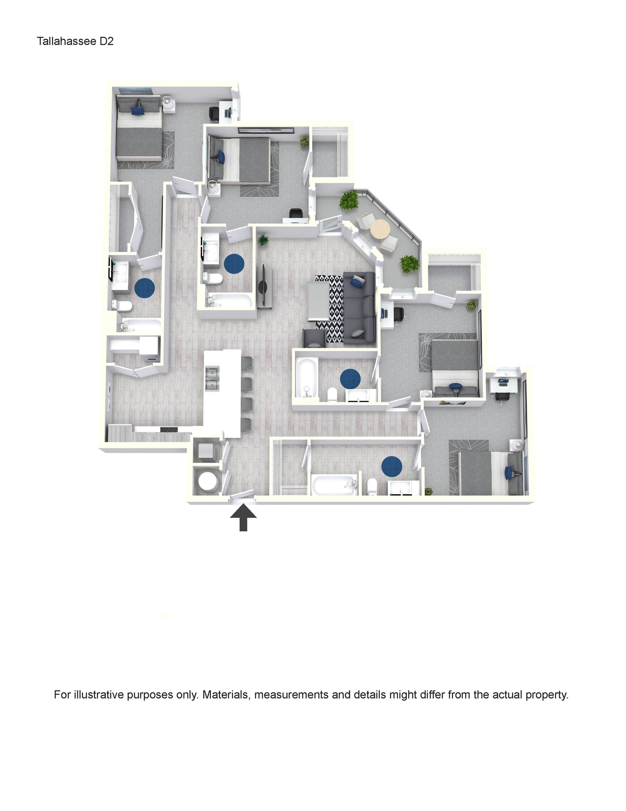  D2  -  The Locale Tallahassee | Student Housing  - Gallery -  1